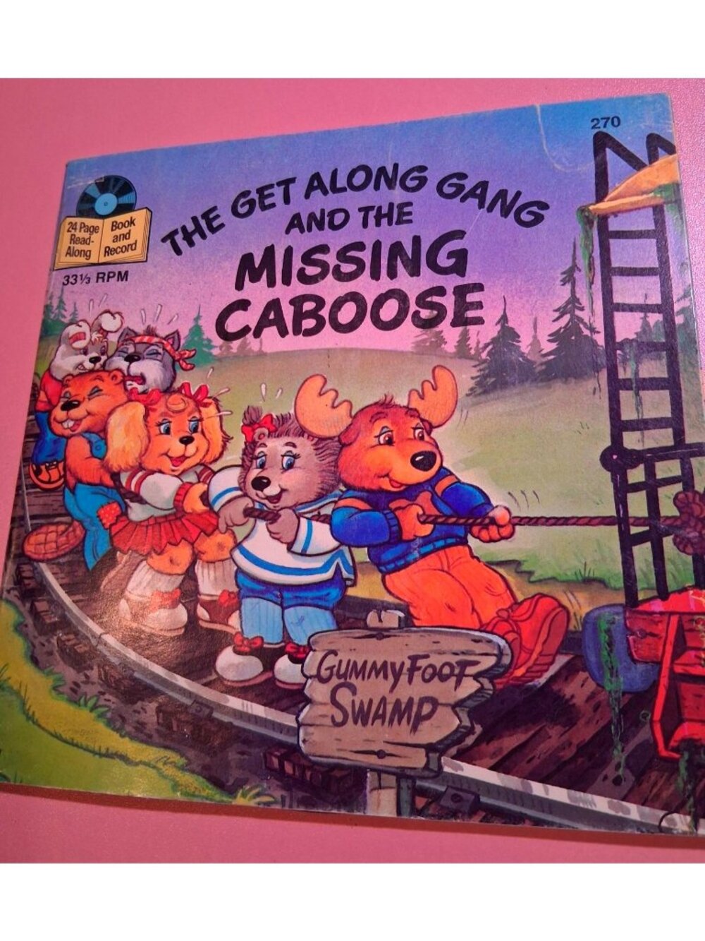 The Get Along Gang And The Missing Caboose Read-Along Book & Vinyl Record Set